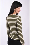 Bluza Dama Jdy Jdycosmo V-Neck Kalamata Stripes Cloud Dancer